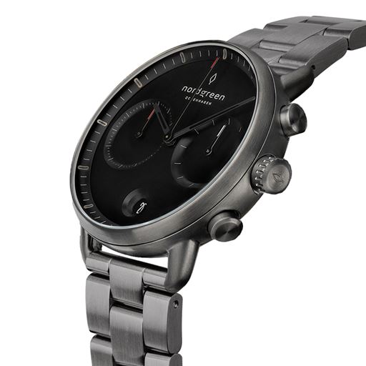 Nordgreen Pioneer Ur, Gun Metal/Sort, 42 mm