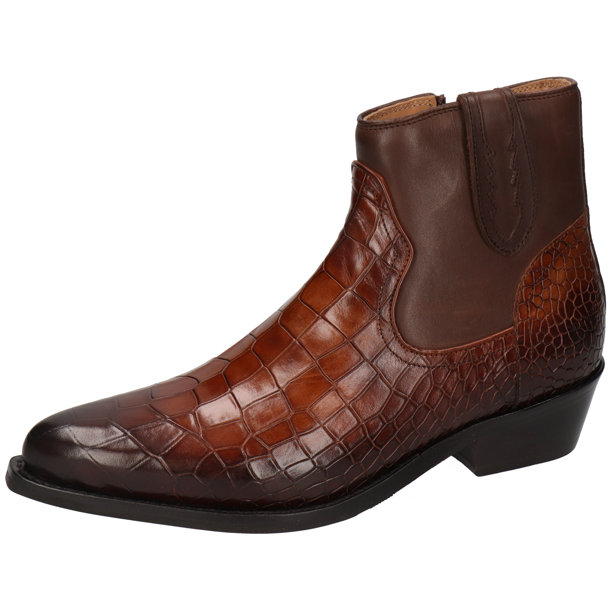SHYLA 2 - Bottines à talon cubain | Marron