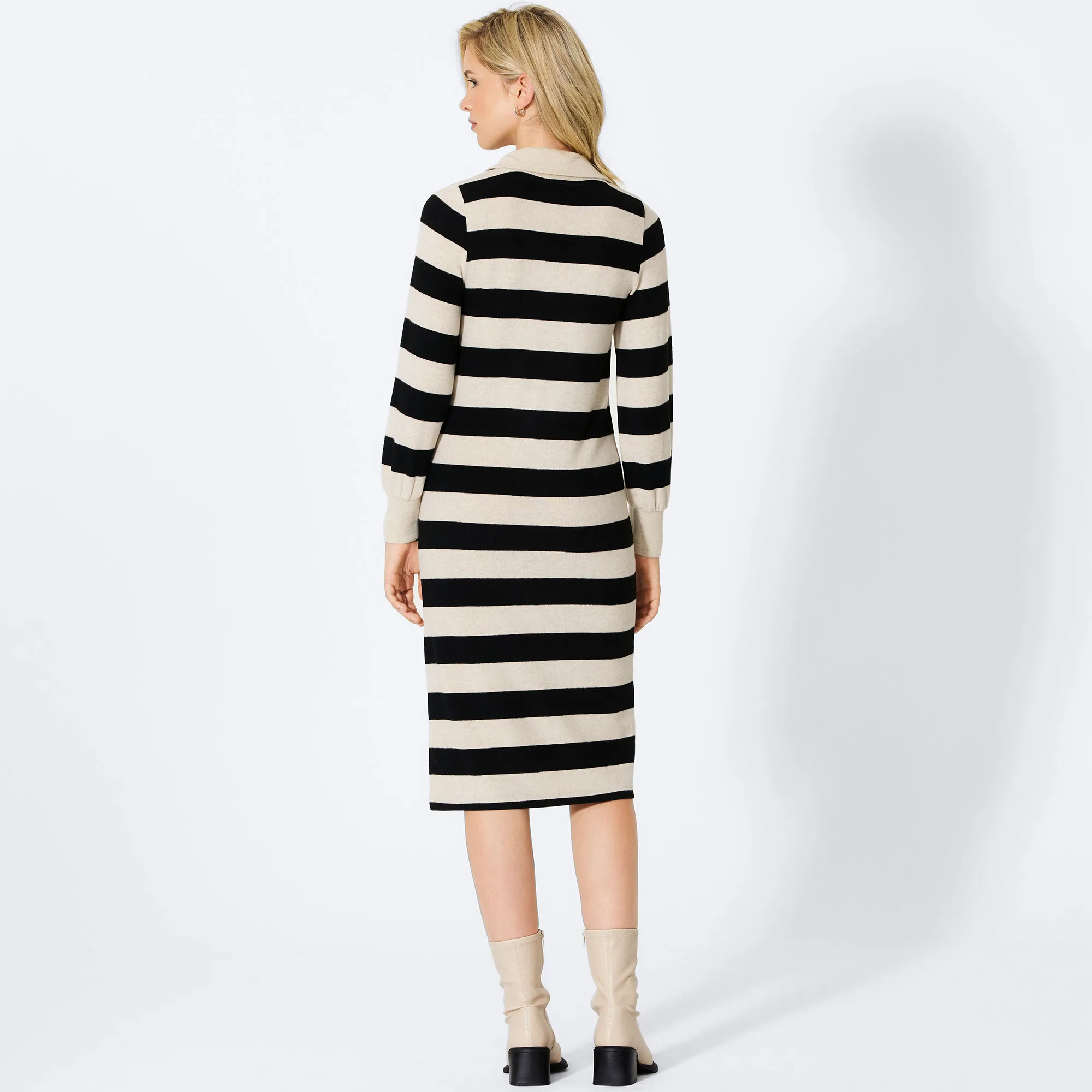 Damen-Kleid mit Troyer-Kragen