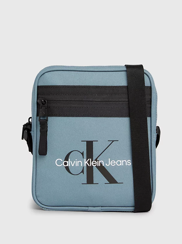 Bolsa de ombro estilo repórter com logotipo