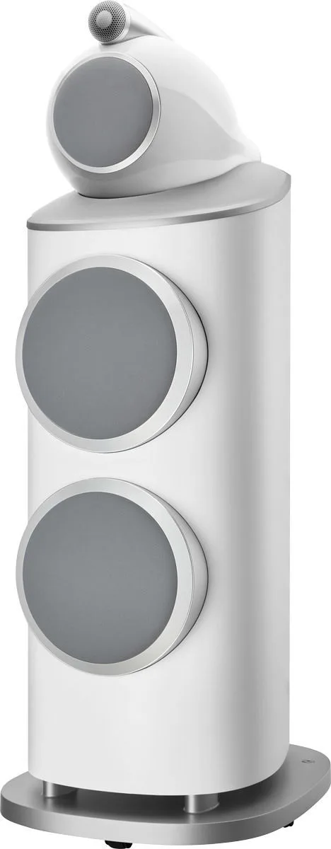 B&W 801 D4 Blanc satin (la paire) Enceintes colonne
