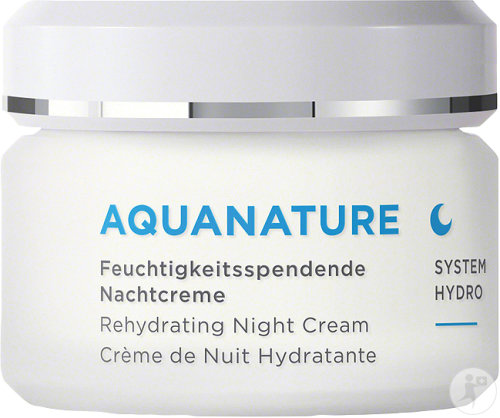 Annemarie Börlind Aquanature System Hydro Crème De Nuit Hydratante Peaux Sèches Pot 50ml