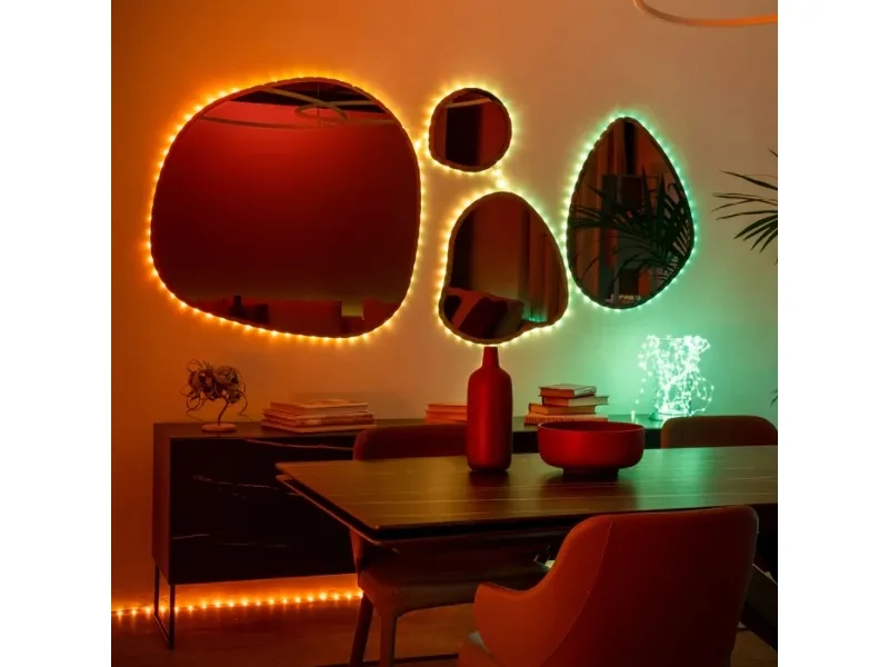 Twinkly Dots - Kædelys - LED - klasse G - RGB-lys - gennemsigtig