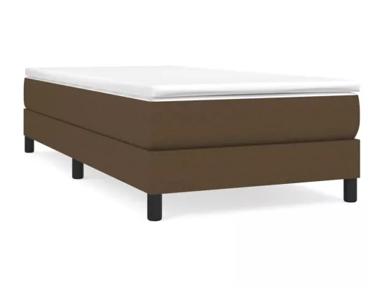 Sommier à lattes de lit Marron foncé 90x200 cm Tissu