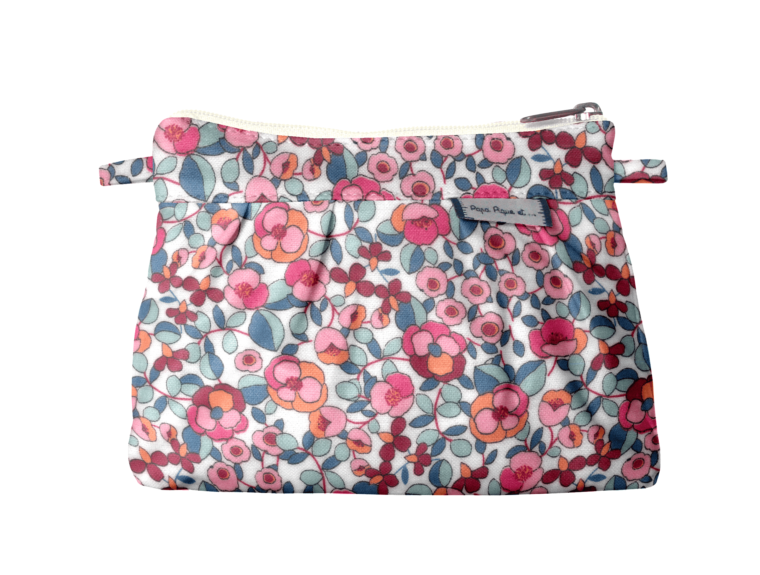 Mini Pochette Plissée Boutons Rose
