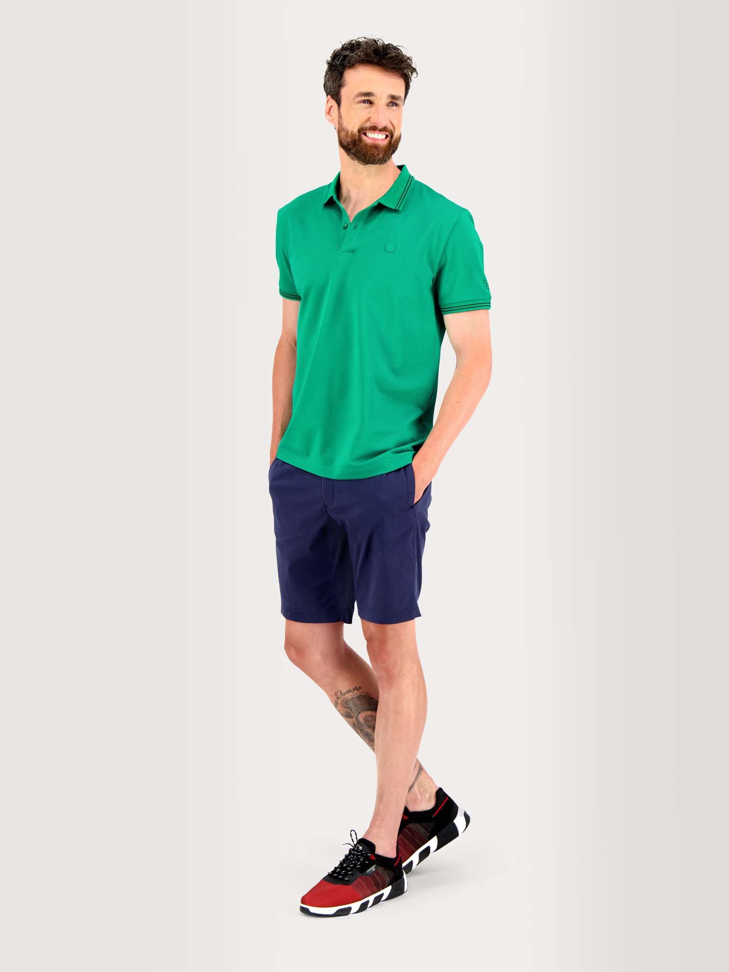 Polo Homme Séchage Rapide Stretch Vert
