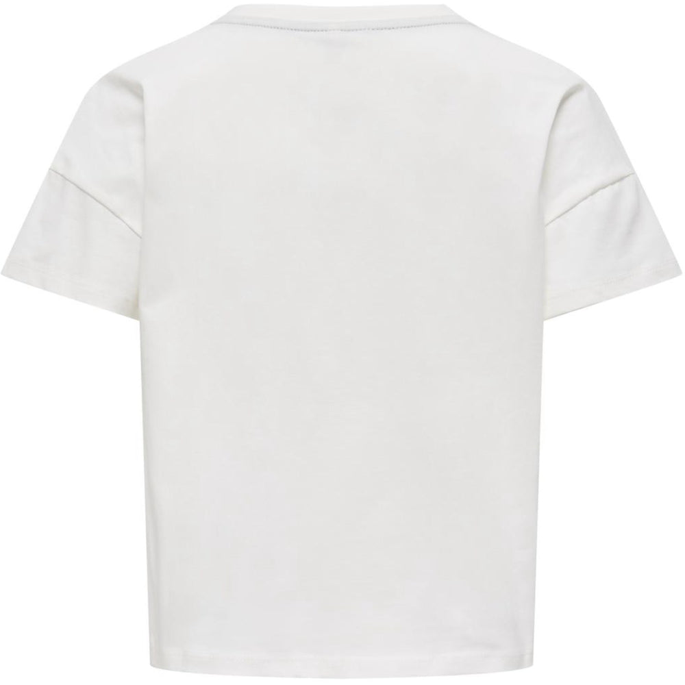 Køb kids ONLY Cloud Dancer Nevada Kogditte Life S/S Ovz Printed Top Jrs