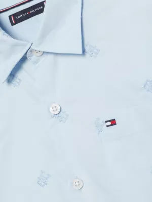 Camisa com bordado de monograma TH