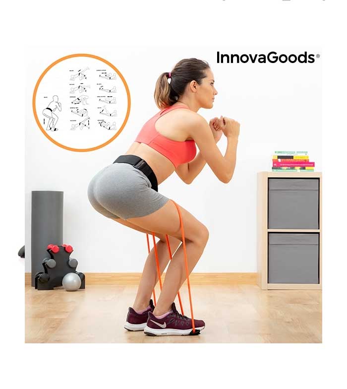 InnovaGoods - Cinto com faixas de resistência para nádegas Bootrainer