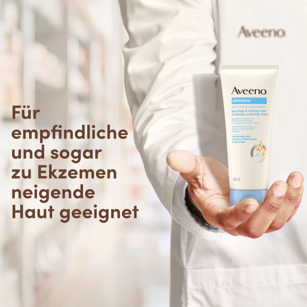 Aveeno® Dermexa Feuchtigkeitsspendende Emollientien Creme für trockene Haut