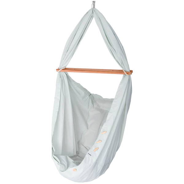 SCHMUSEWOLKESCHMUSEWOLKE   Bio Federwiege mit anthrazit Motor air grey Kunstfaser