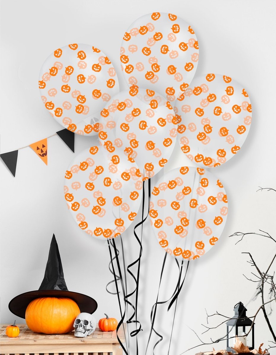 Pompoen Confetti Ballon 10st