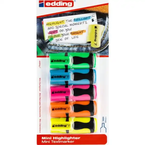 Mini Textmarker - sortiert