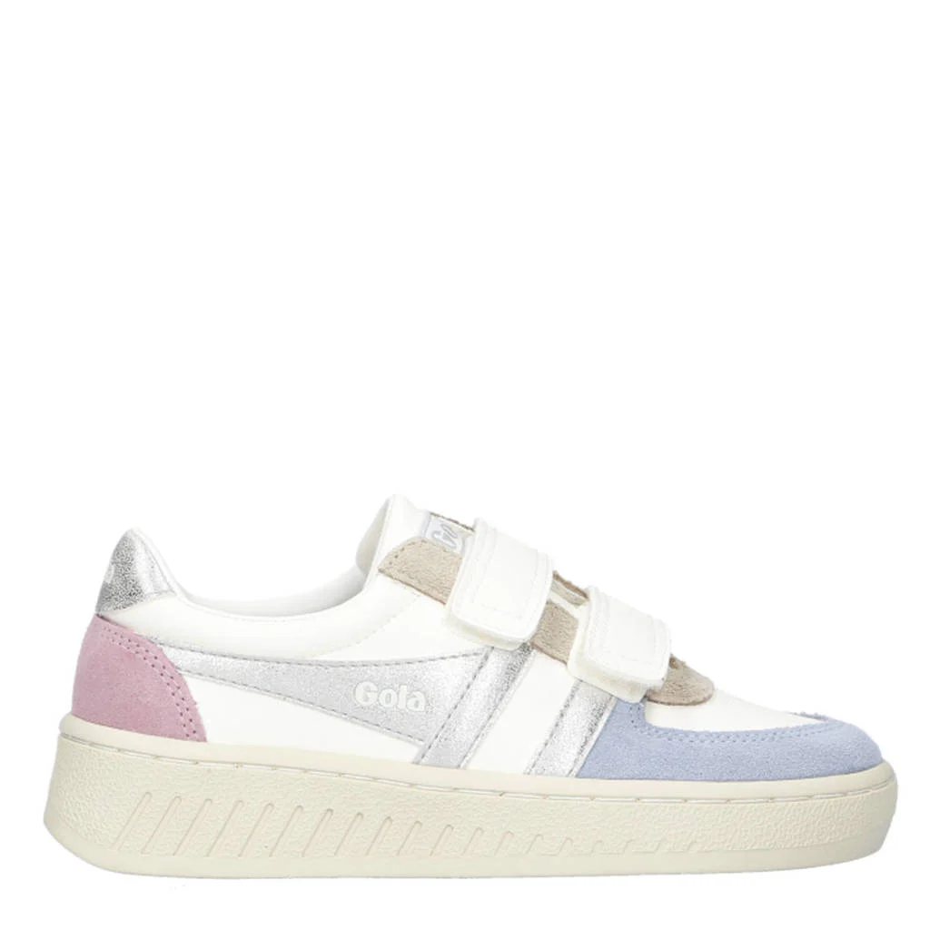 Gola Grandslam Quadrantleren sneakers wit/lichtblauw