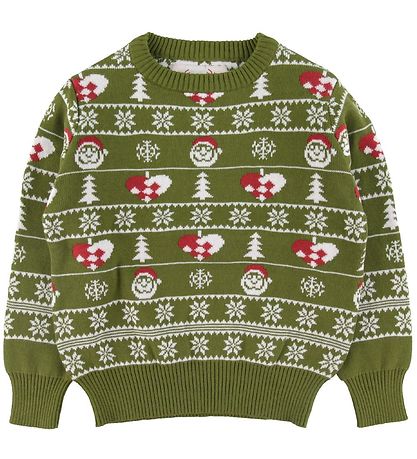 Jule-Sweaters Bluse - Den Stilede Julesweater -  Grøn