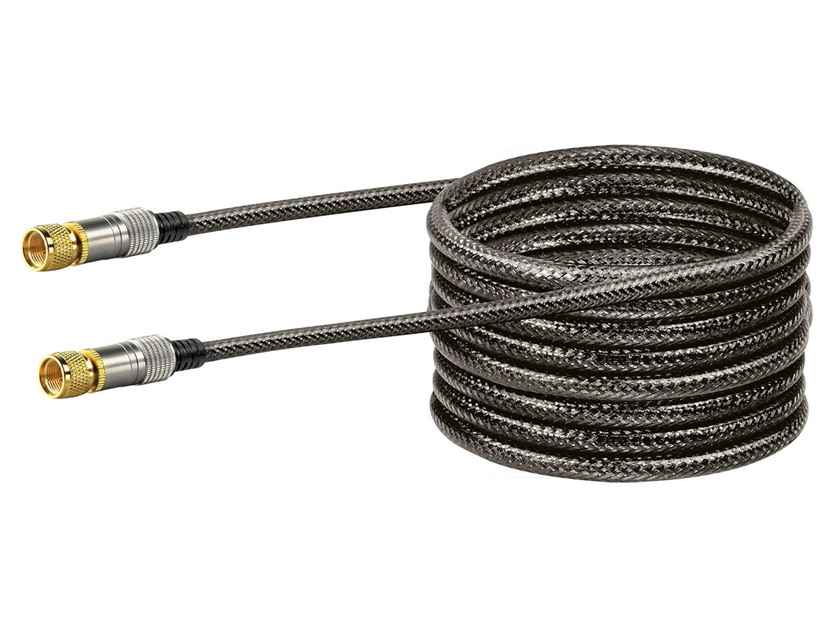 Schwaiger F-Stekker satellietkabel black - 1,5 meter
