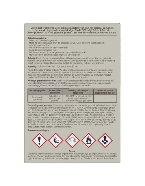 Pokon Tegen Hardnekkig Onkruid Concentraat - Onkruidbestrijding - 100 ml