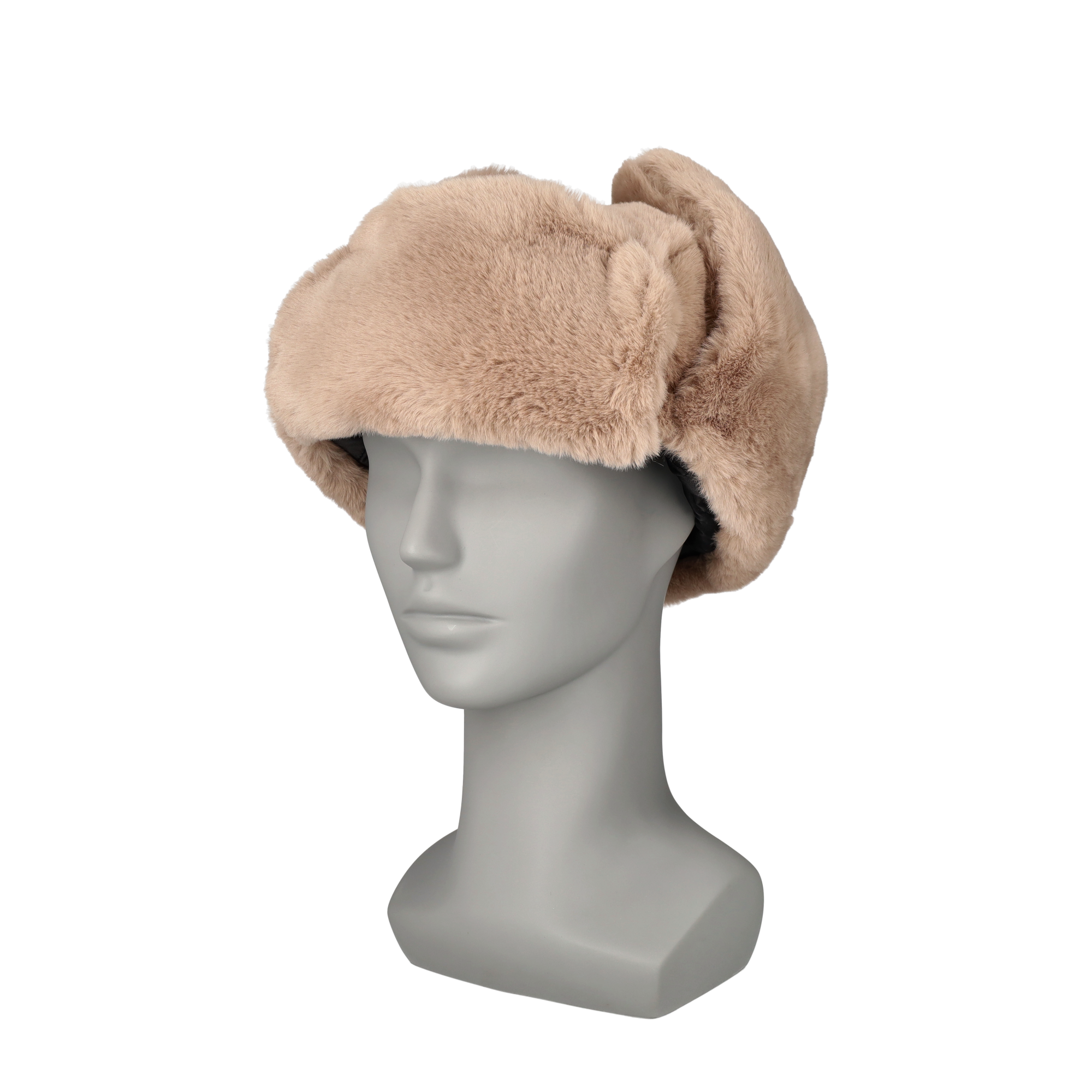 Unisex Fliegermütze Plüsch Pilotenmütze Winter Mütze (One Size) - Braun