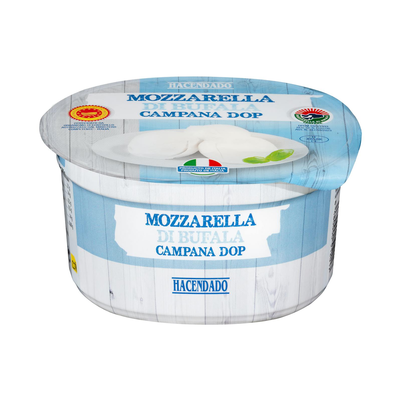 Mozzarella fraîche du Campanile Hacendado Bufala