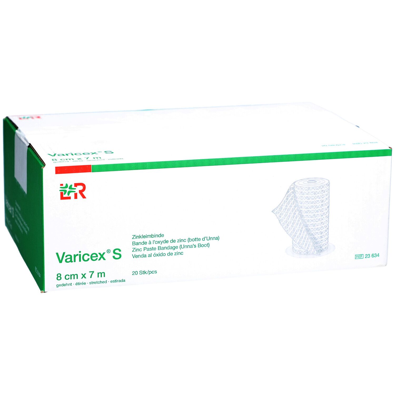 Varicex S Zinkleimbinde 8 cm x 7 m