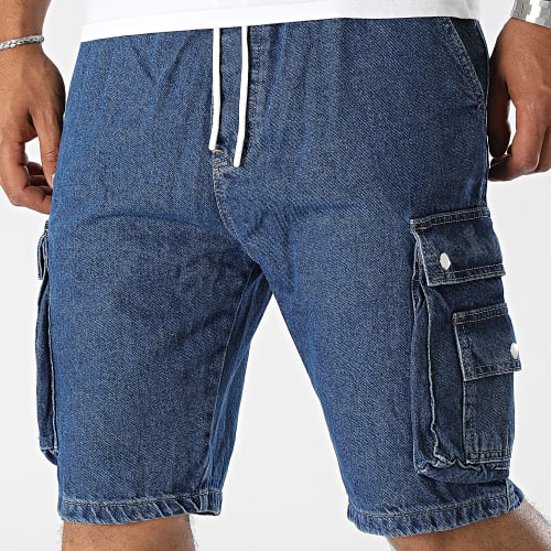 Short Cargo Jean Bleu Denim