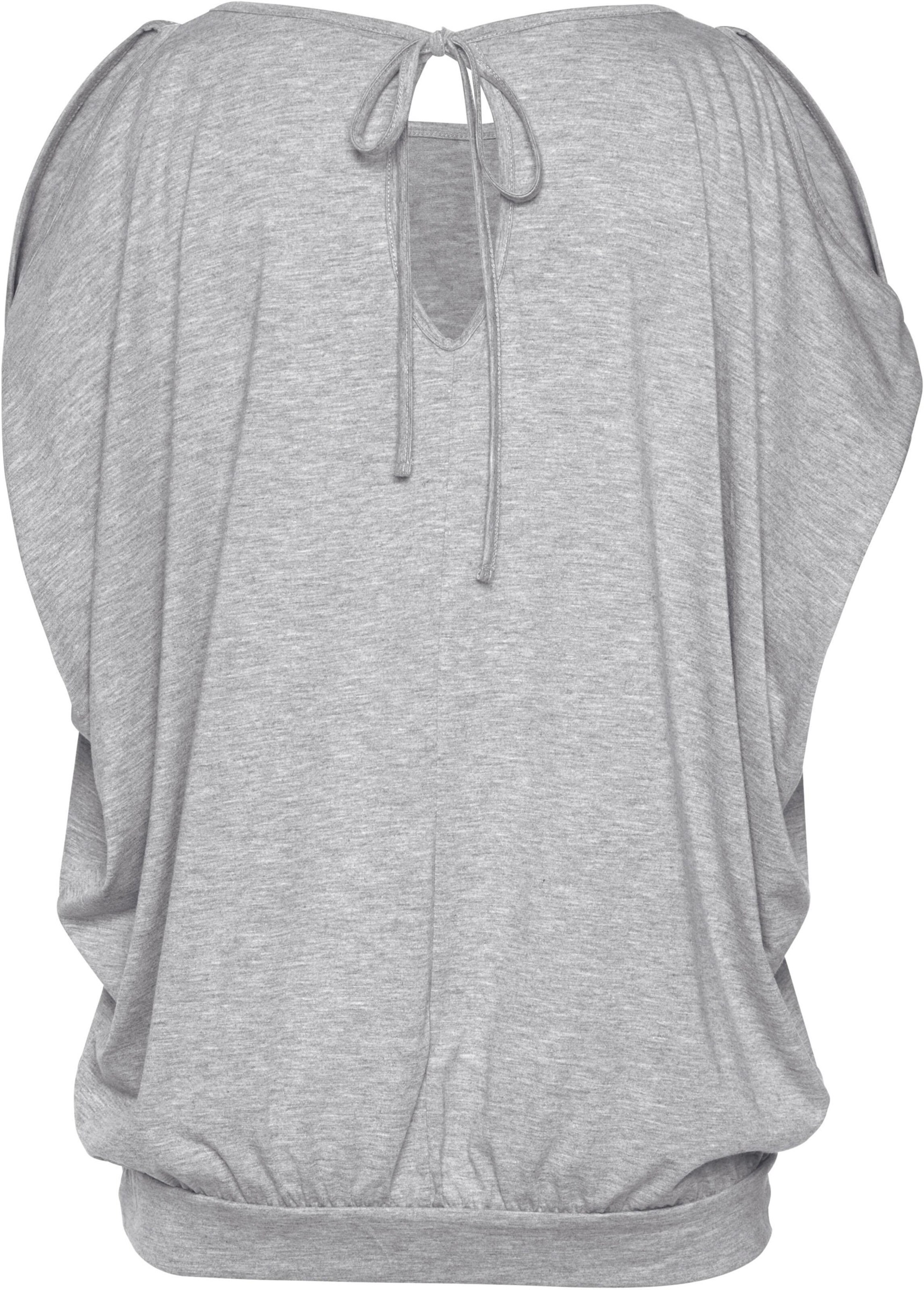 LASCANA Strandshirt in grau-meliert