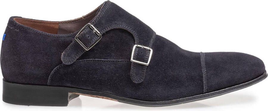 Floris van bommel 30015 Gilli 04.04 Dark Blue G+ Wijdte Gespschoenen
