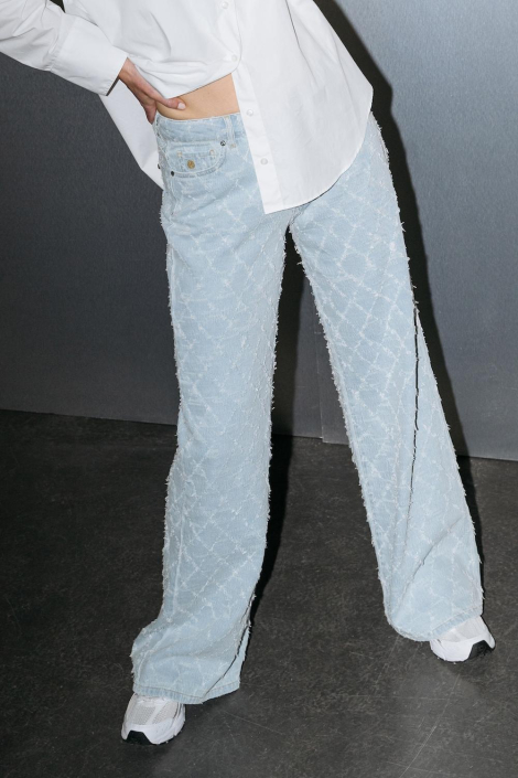 Dnm pure blauwe dames jeans