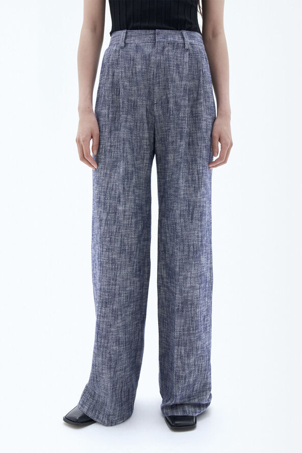 Filippa K Darcey Textured Trousers Navy/white