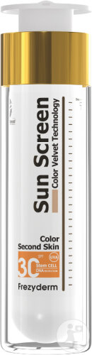 Frezyderm Sun Screen Velvet Color Visage IP30 Flacon-Pompe 50ml