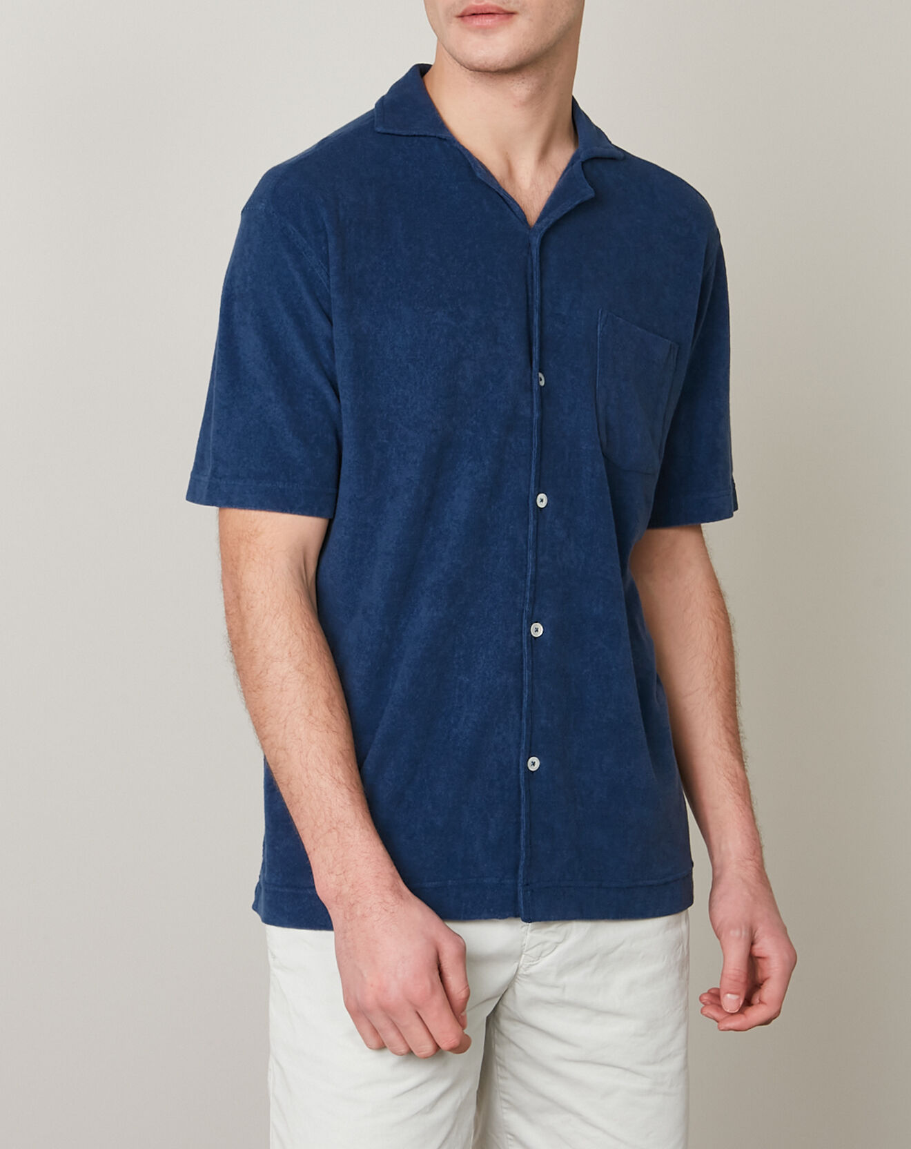 Hartford Polo chemise en Eponge pétrole