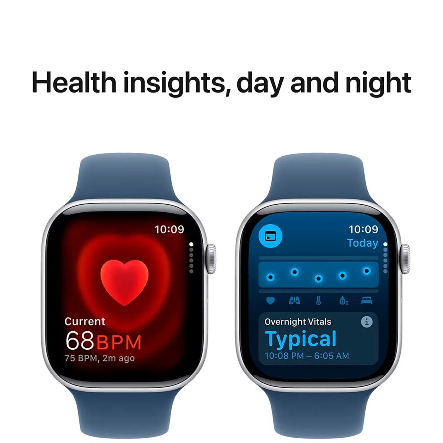 Apple Watch Series 10 GPS 46mm Silver Aluminium Sport Band S/M MWWL3