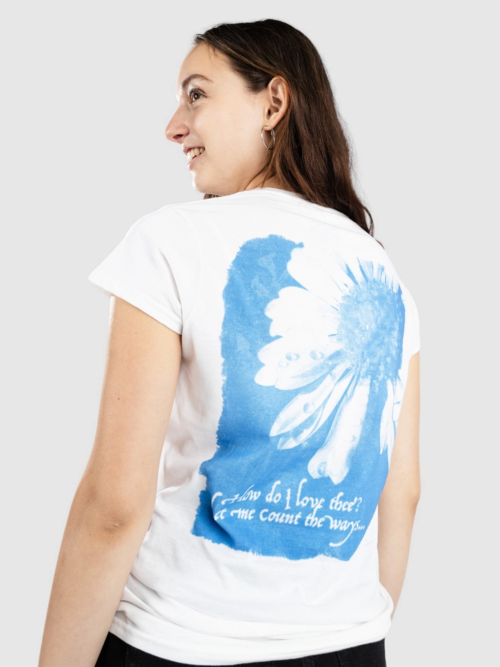 Empyre Cyanotype Daisy T-Shirt white