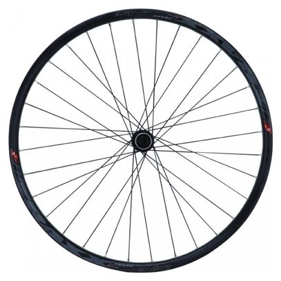 ROUE 29  VTT AVANT JANTE ALU TRAXX TUBELESS READY NOIRE FREIN DISQUE CENTERLOCK MOYEU SHIMANO MT400 BOOST TX15 100mm (622x21).