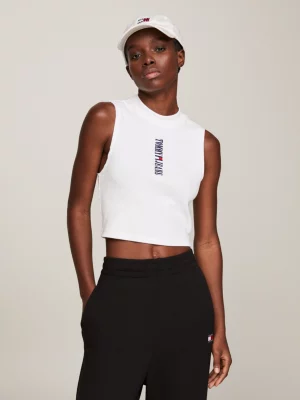 Regata cropped com logo de arquivo