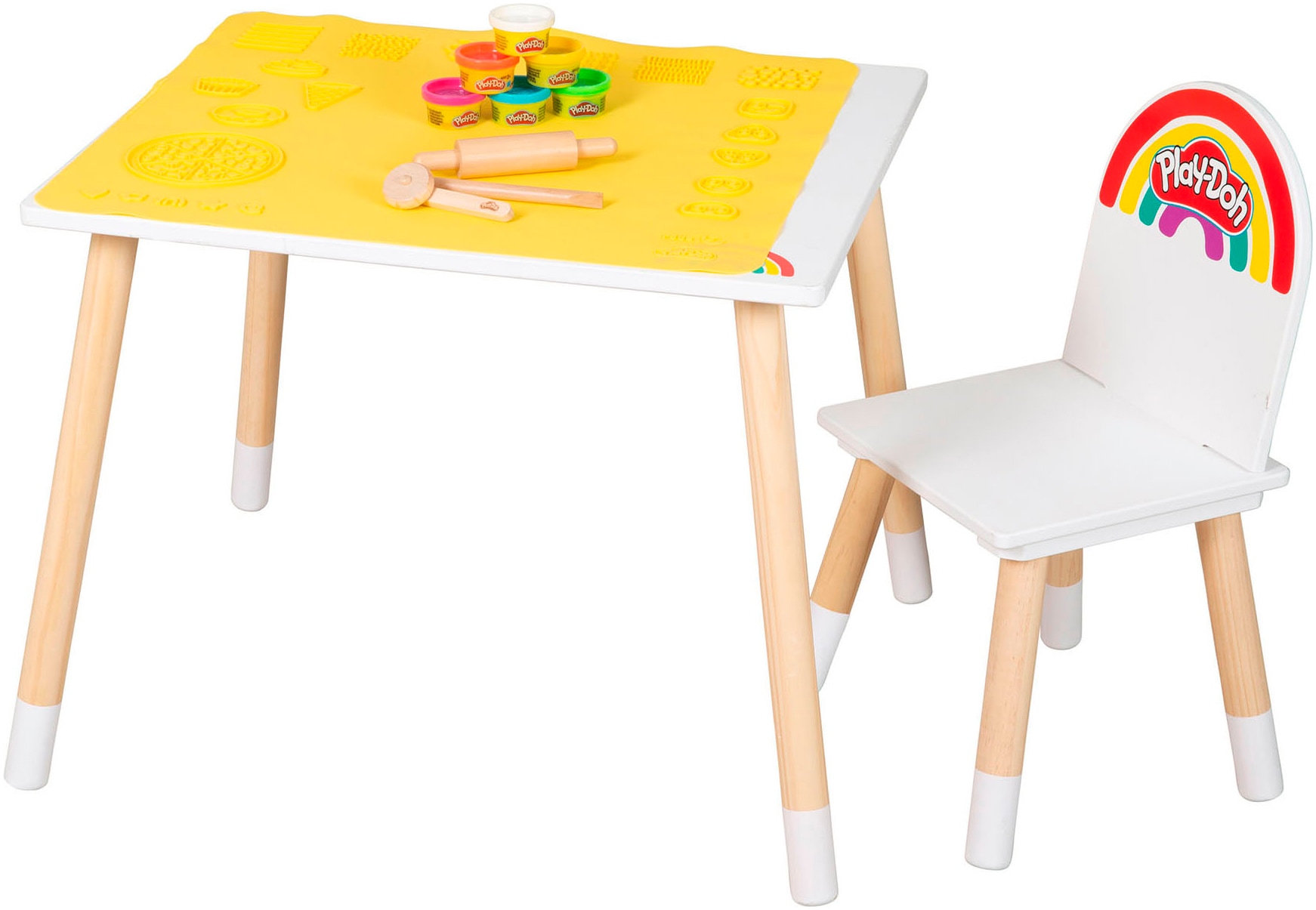 roba® Kindersitzgruppe »Play-Doh« Set,  inkl. 3D Kreativmatte, Knete und Zubehör
