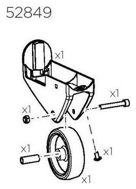 Thule 52849 Kit support roue droite pour EasyFold XT-THULE