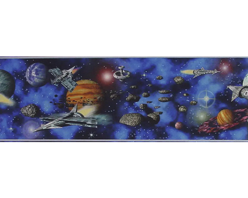 Border 9993-13 Alleen Borders Kinderruimte Glow-in-the-Dark Blauw 5 m x 17 cm