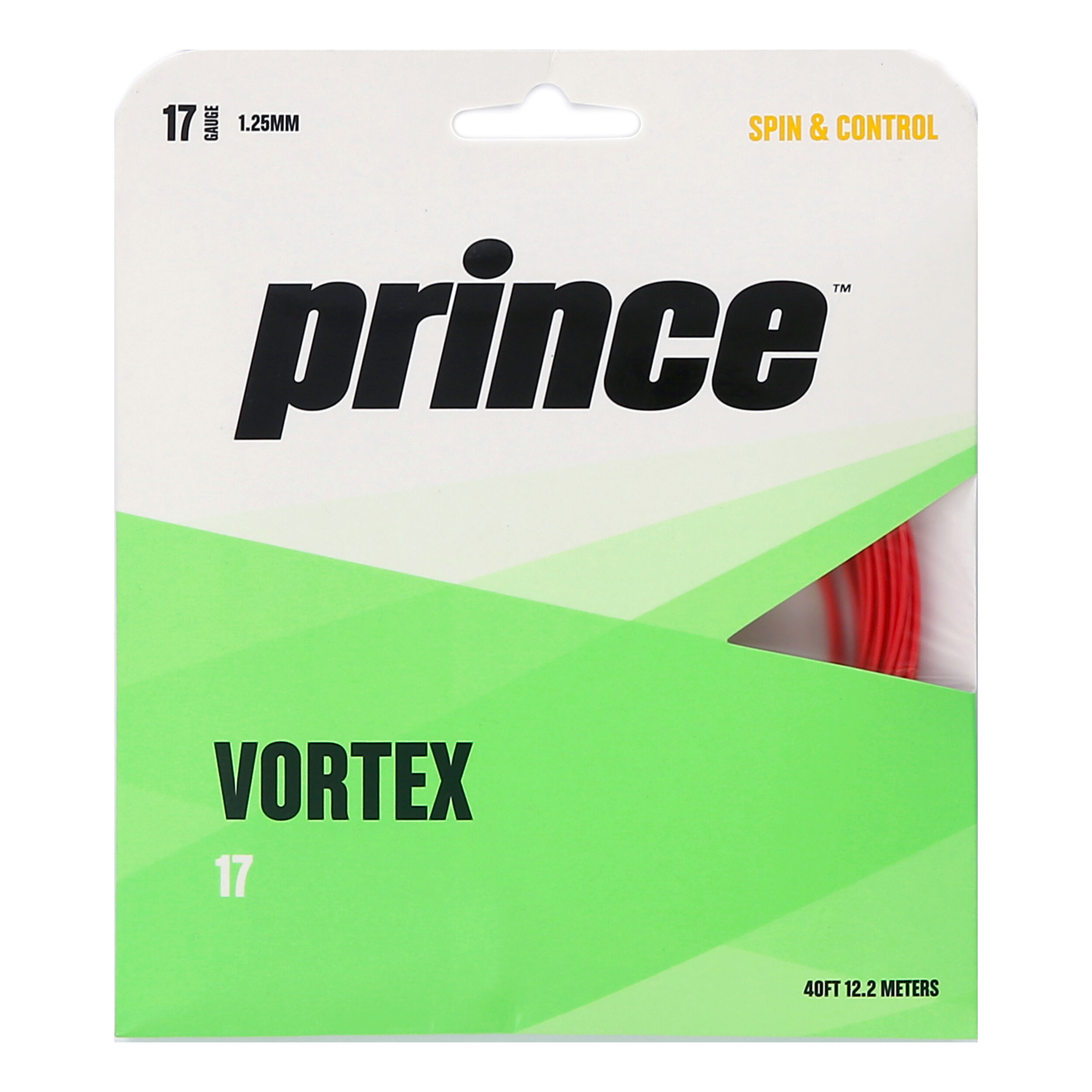 Prince Vortex Cordage En Garniture 12,2m - Rouge