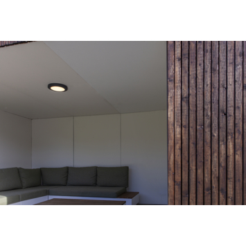 Lutec wand- en plafondlamp Kayah zwart