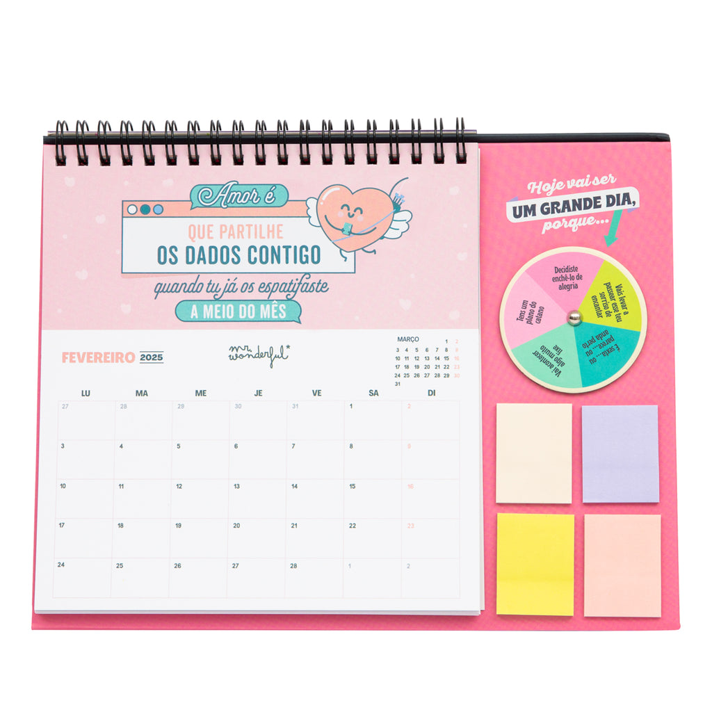 Calendário Mesa 2025 - Que Comece