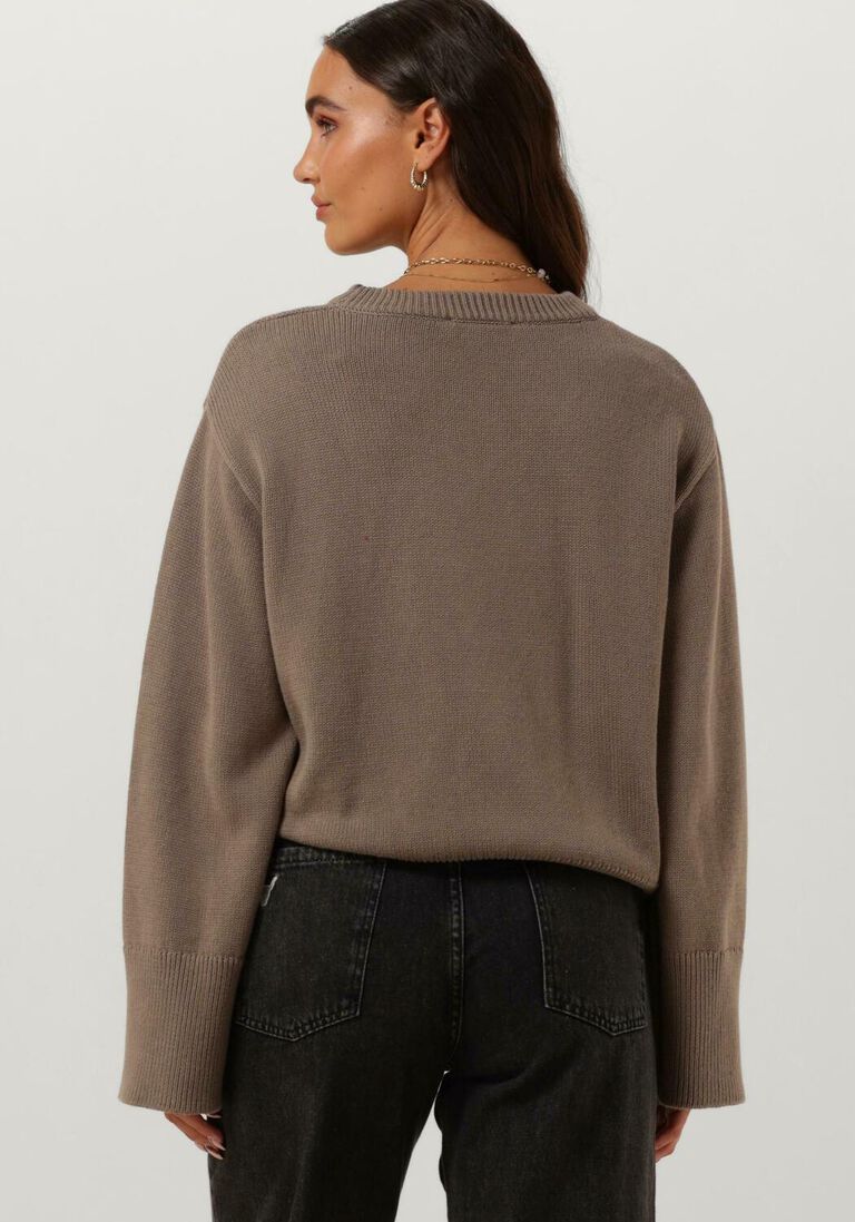 MODSTR\u00D6M taupe modstr&ouml;m trui corbinmd o-neck