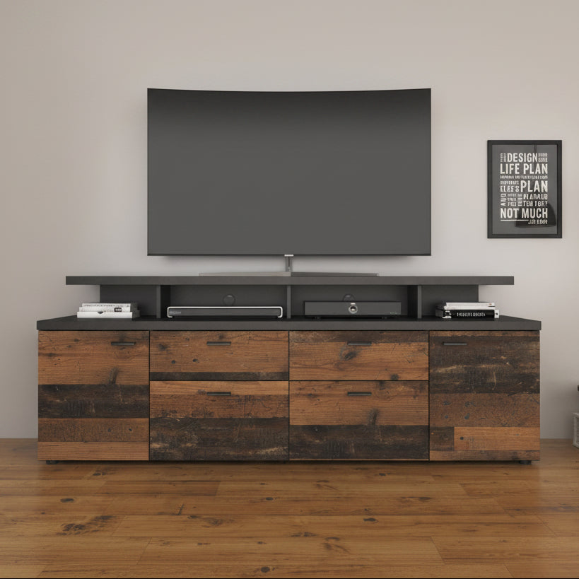 Molly - TV-Meubel - Old wood - 180 cm