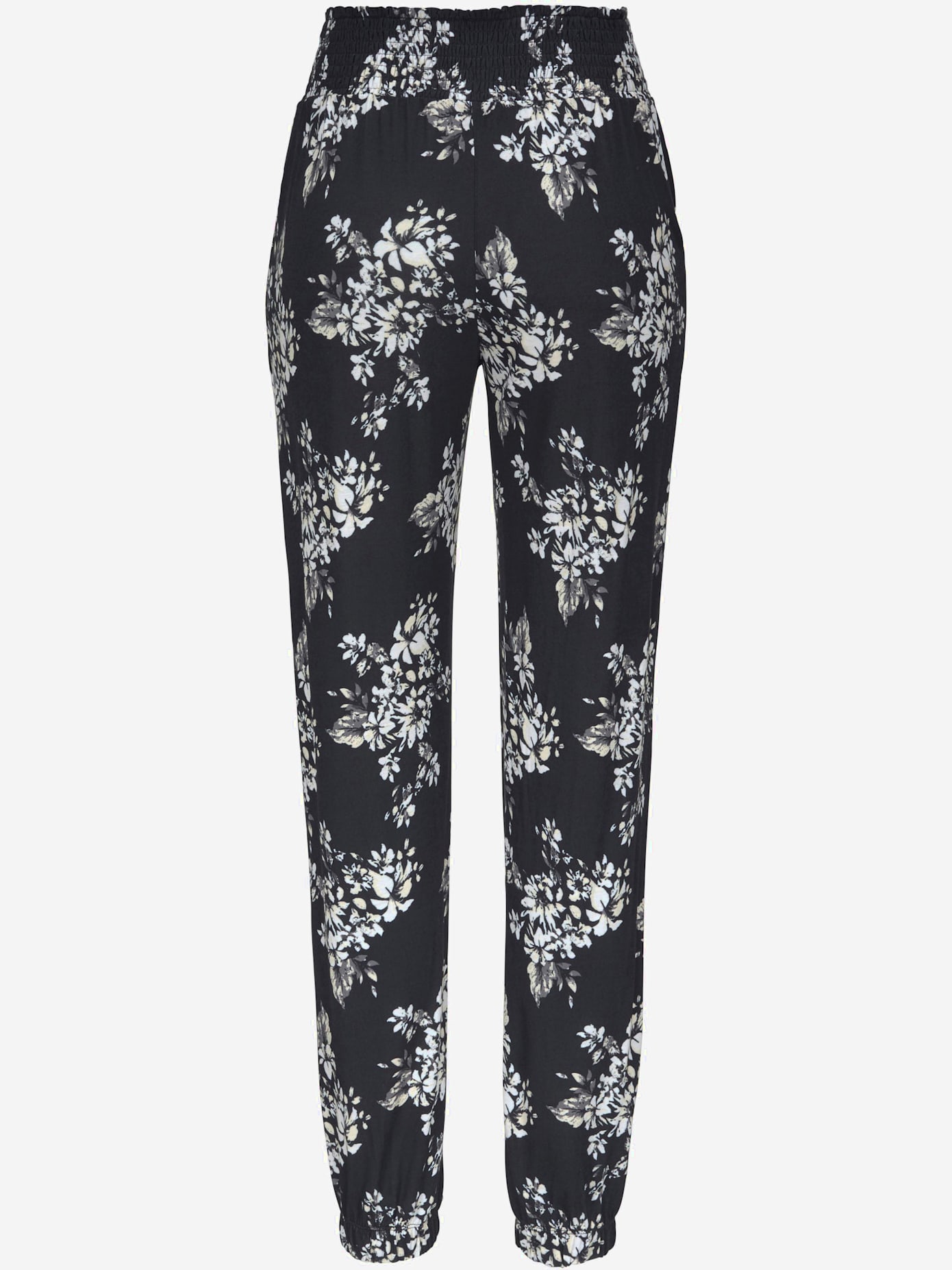 Pantalon de plage pantalon d'été en tissu avec imprimé floral