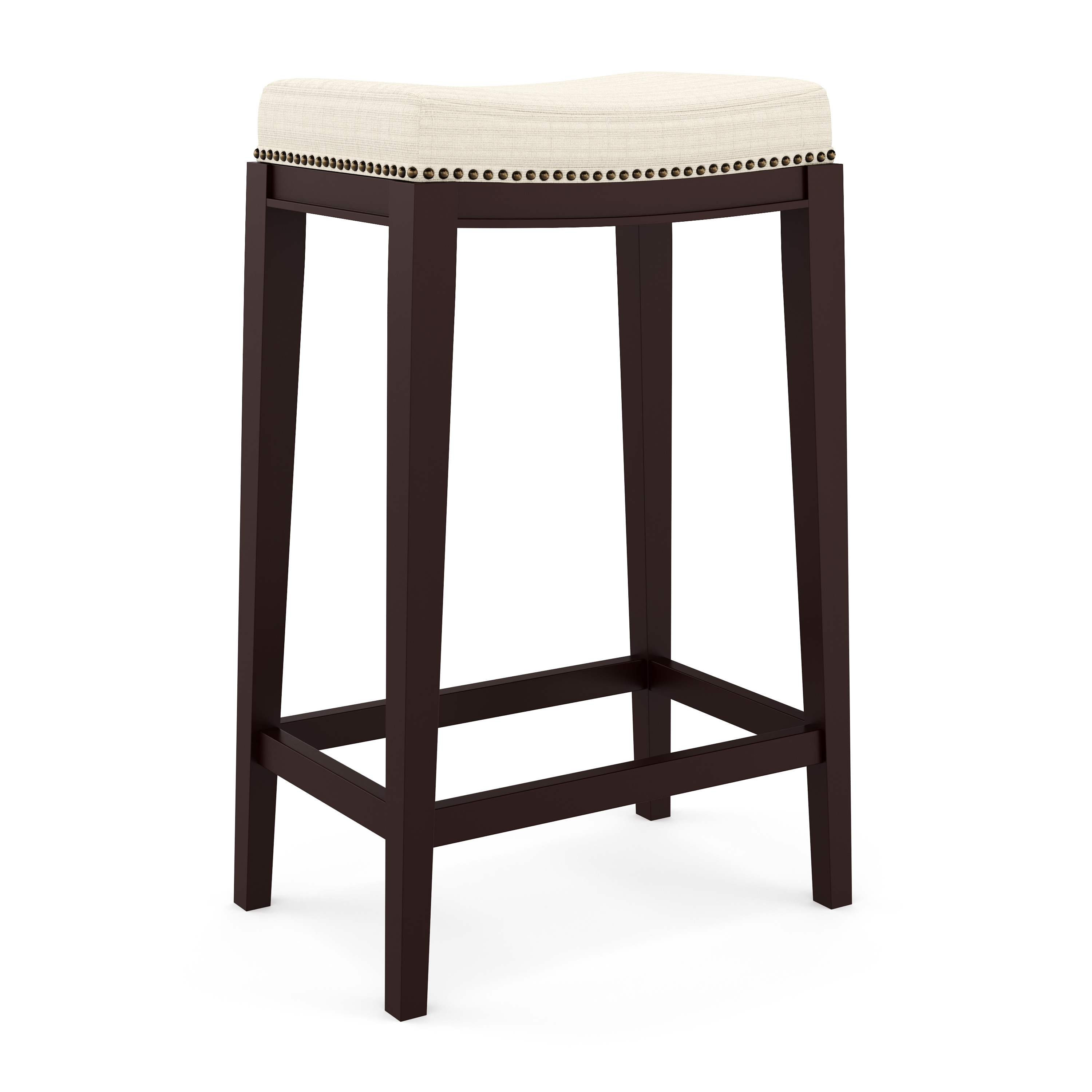 Barhocker ALONSO beige/dunkelbraun