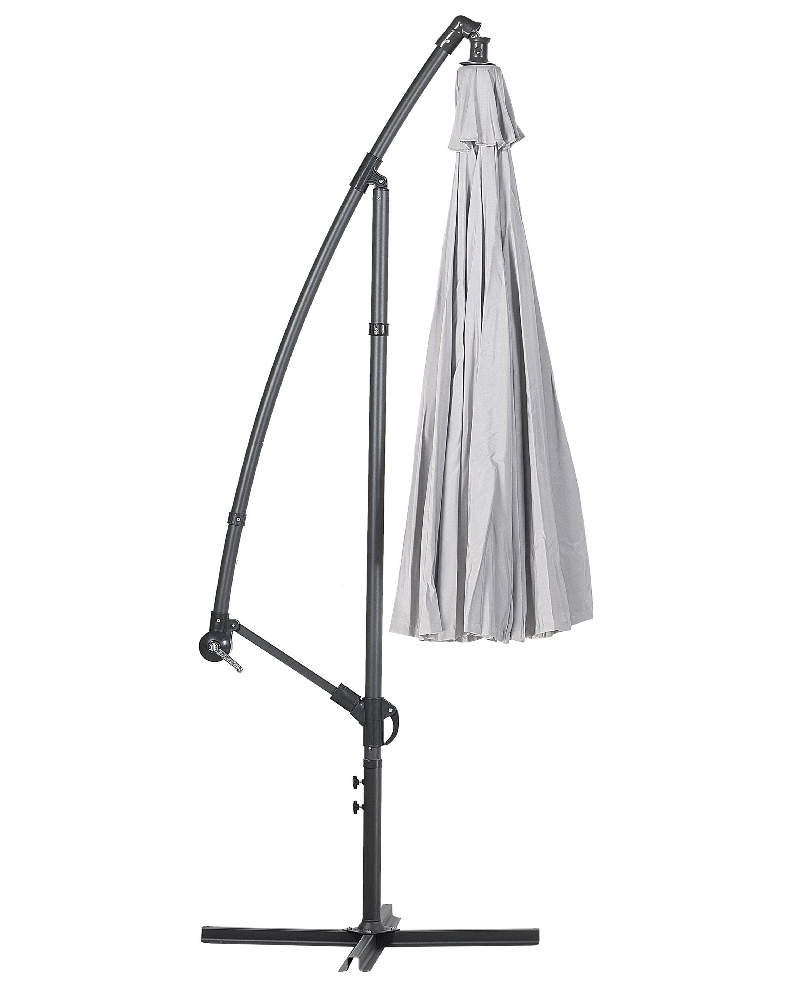 Zweefparasol 268 cm CALABRIA II Lichtgrijs