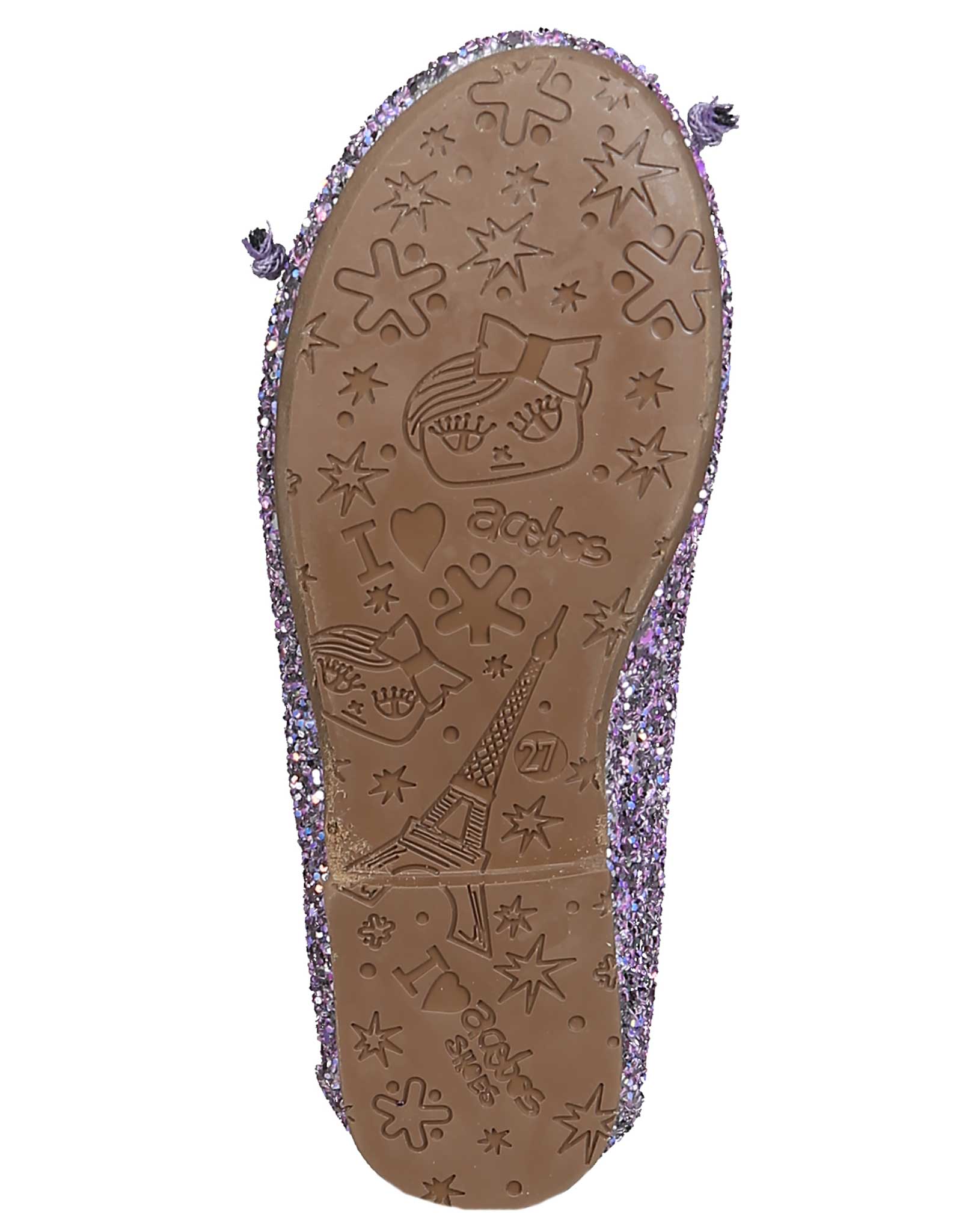 Ballerinas GLITTER in rosa