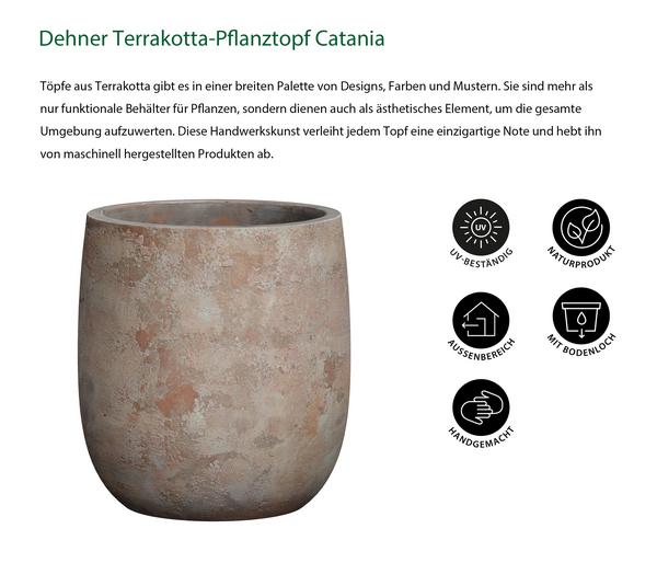 Dehner Terrakotta-Pflanztopf Catania, rund