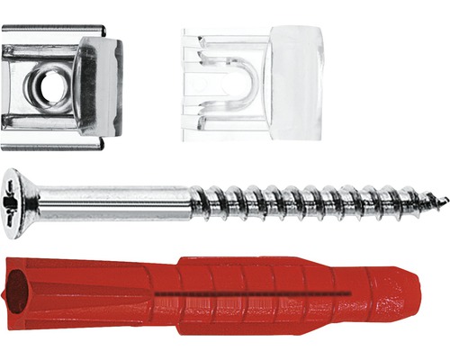 Spiegelmontageset Tox Look + schroef 6/36, 4 stuks