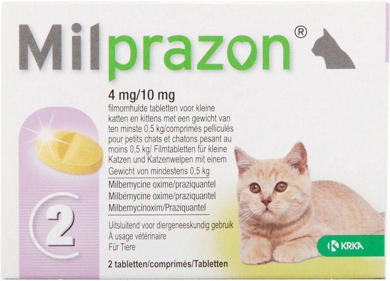 Milprazon Ontworming Tabletten Grote Kat 4 stuks